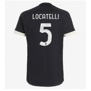 Lacne Muži Futbalové dres Juventus Manuel Locatelli #5 2023-24 Krátky Rukáv - Tretina